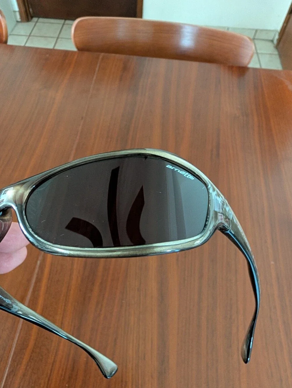 Arnette Smoker Wrap Sunglasses 4027-215/73 Made In Italy Pre Owned